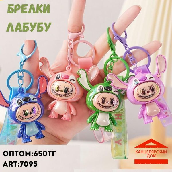 Брелок лабубу в виде стича