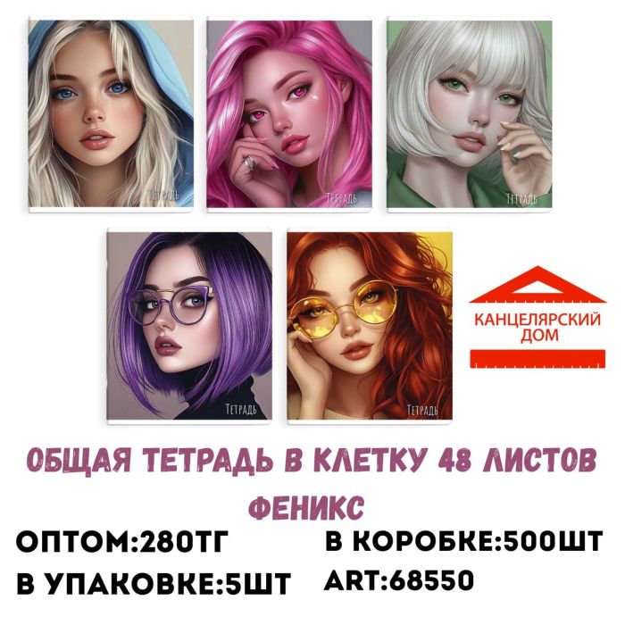 Общая тетрадь в клетку 48 л