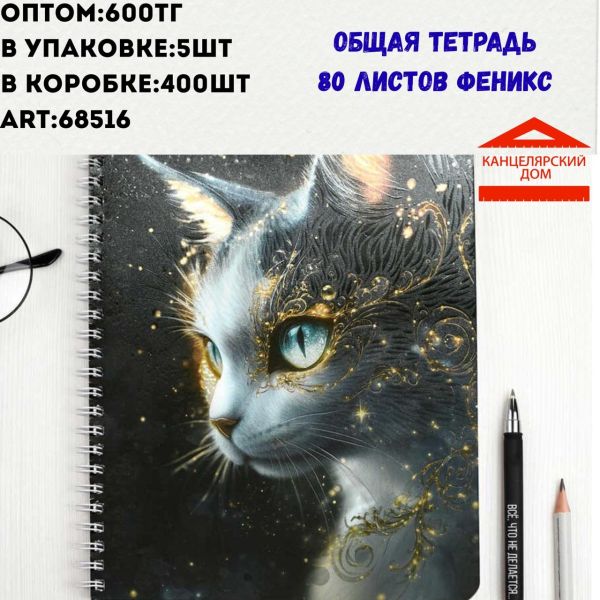 Тетрадь в клетку 80 листов 