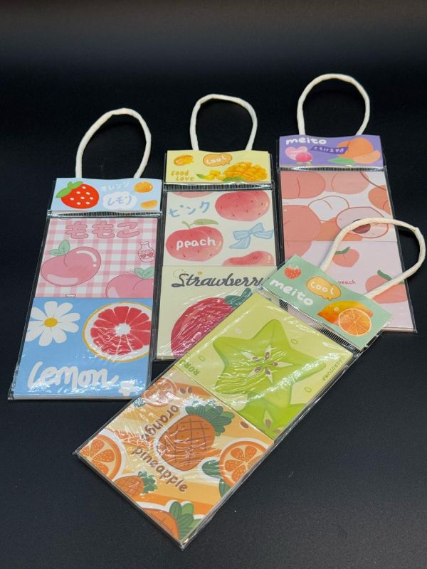 Бумага для заметок фрукты