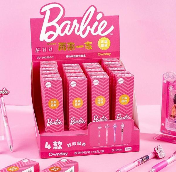 Ручка гелевые черный с тольшиной 0,5мм Barbie