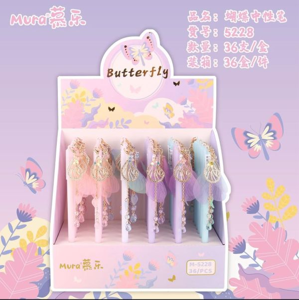 Ручка гелевые синий с тольшиной 0,5мм в упаковке 36шт