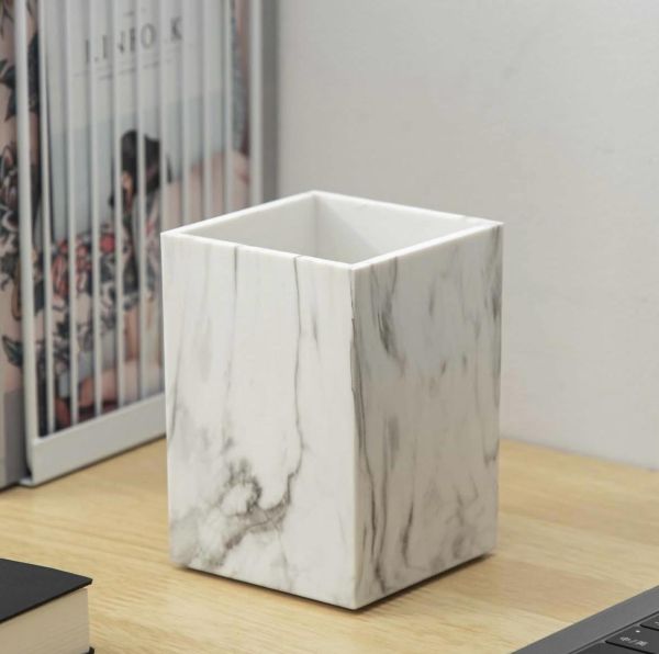 Органайзер стакан мраморный