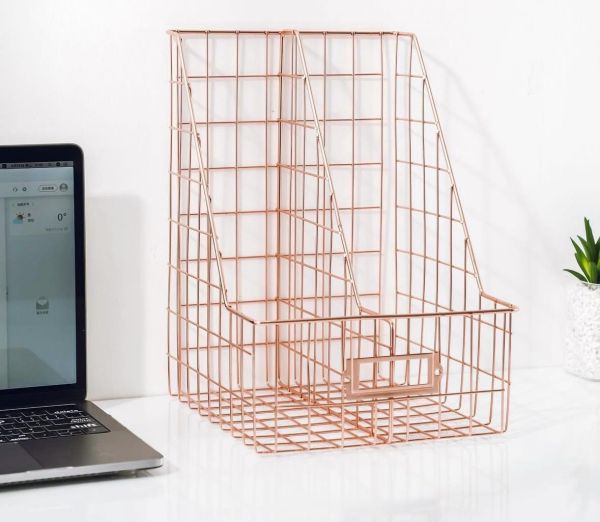 Лоток вертикальный железный 2-х секционный