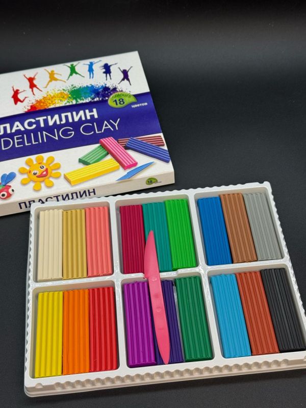 Луч классика пластилин 18цв в коробке 14шт