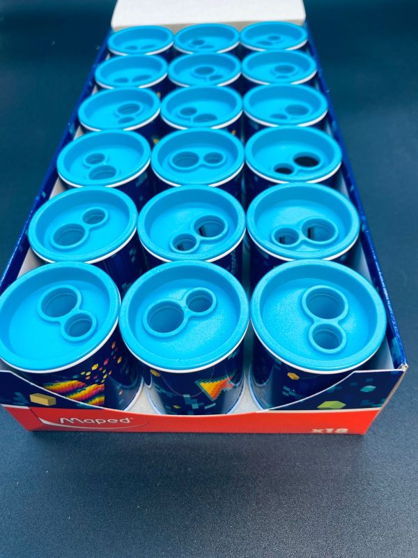 Точилка Мапед металлический 2 отверстия в упаковке 18шт