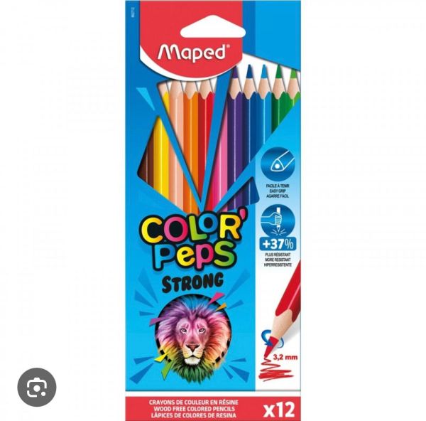 Карандаш цветной 12 цв, в упаковке 12шт, в коробке 180шт