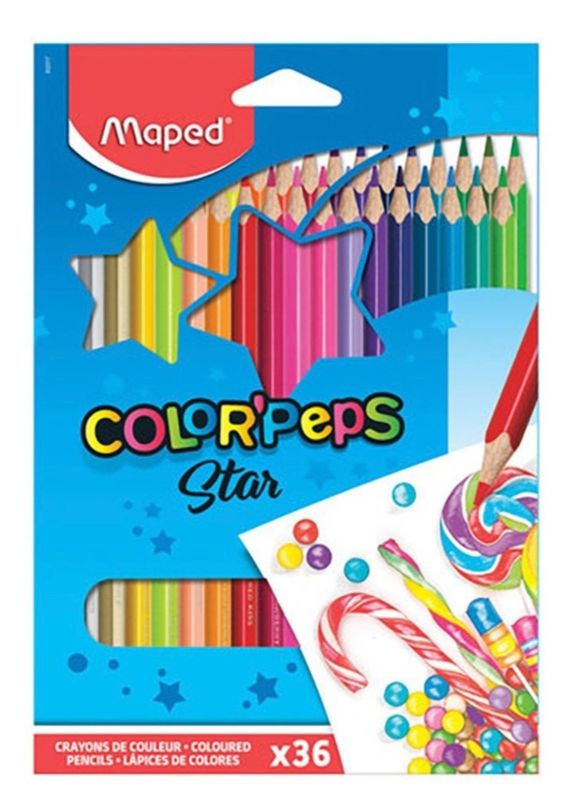 Карандаш цветной 36цв STAR MAPED
