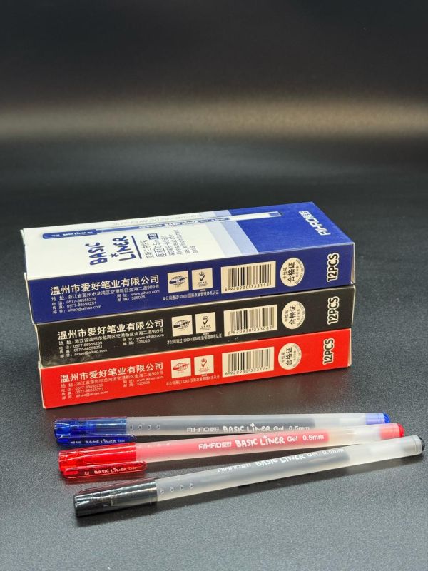 Ручка гелевый красный стержень 0,5 AIHAO