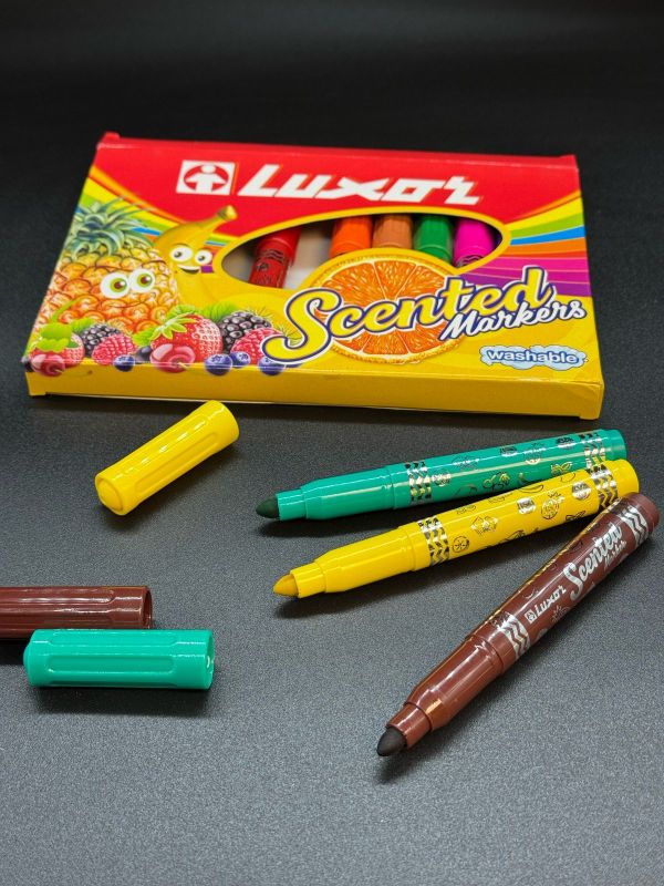 Фломастер 12цв ароматизированные LUXOR