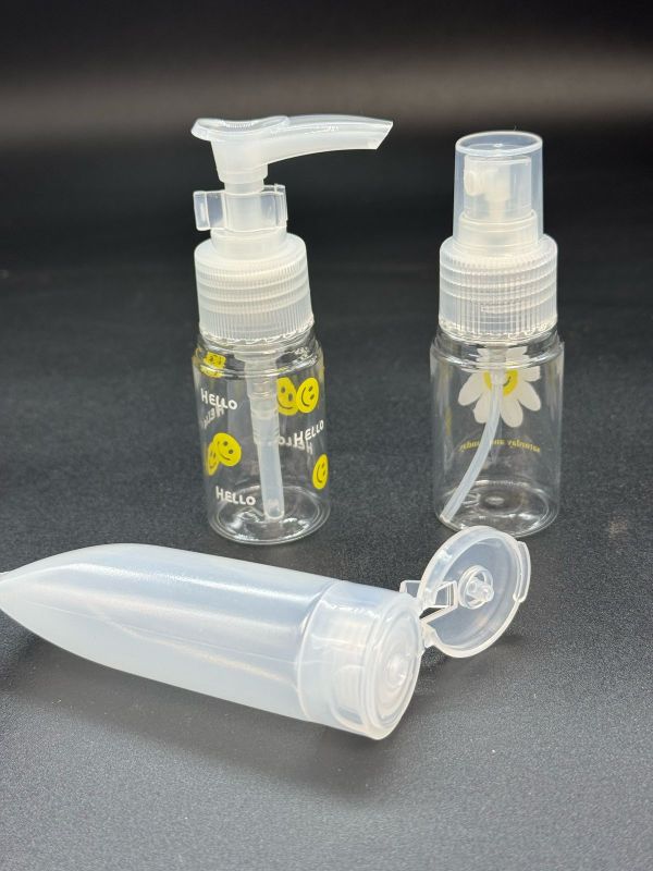 Емкость для косметических средств наливным путем пластик 3шт