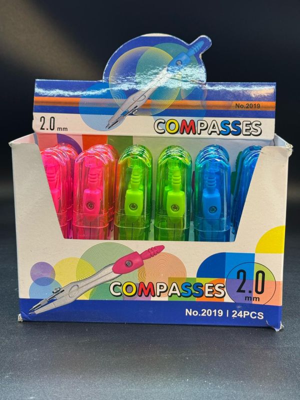 Циркуль 2.0 метал 2019 в упаковке 24 шт