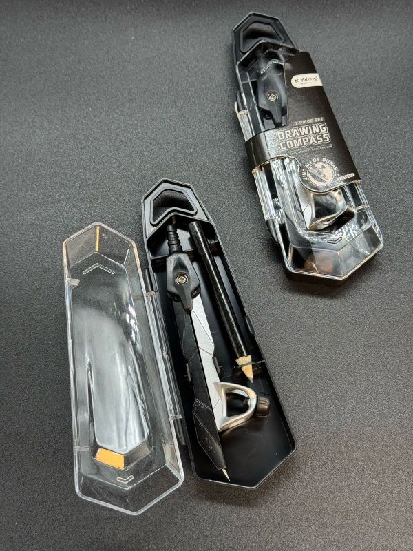 Готовальная метал 2 предмет YL213357 в упаковке 24шт