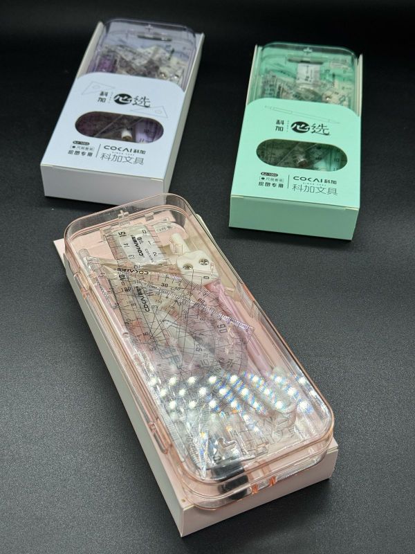 Готовальная 9 предмет KJ-1003 в упаковке 12шт