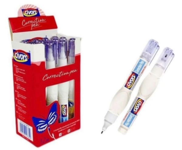 Корректор ручка "CIVORS" 7мл в пачке 12шт