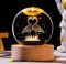 Светящийся хрустальный 3D ночник