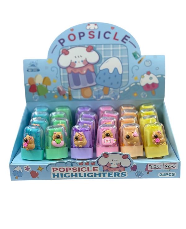 Маркер текстовыделитель «Капибара» в упаковке 24шт